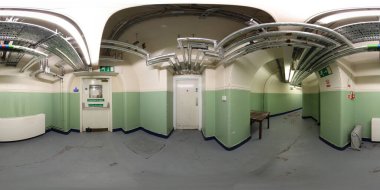 60 derece panoramik küre fotoğrafı tarihi Leeds Belediye Binası 'nın içini gösteriyor.