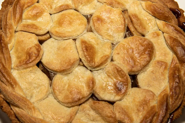 Maro Auriu Delicios Condimentat Apple Stem Ginger Pie — Fotografie, imagine de stoc