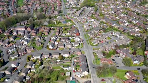 Images Aériennes Lotissement Résidentiel Typiquement Britannique Dans Village Kippax Dans — Video