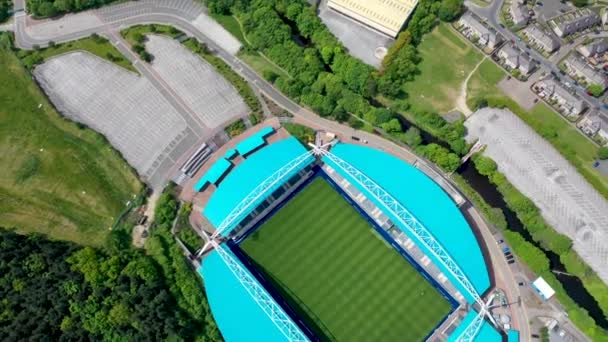 Riprese Aeree Del John Smith Stadium Sede Della Huddersfield Town — Video Stock