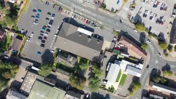 Luftaufnahmen Der Britischen Stadt Ossett Einer Marktstadt Innerhalb Des Stadtbezirks — Stockvideo