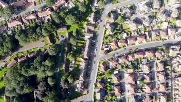 Luftaufnahmen Der Britischen Stadt Pontefract Gelegen Wakefield West Yorkshire Zeigen — Stockvideo