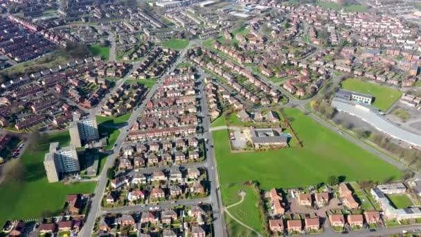 Imágenes Aéreas Ciudad Kirkstall Leeds West Yorkshire Reino Unido Mostrando — Vídeos de Stock