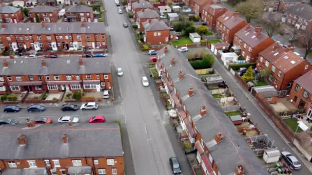 Imágenes Aéreas Ciudad Británica Beeston Leeds West Yorkshire Reino Unido — Vídeo de stock