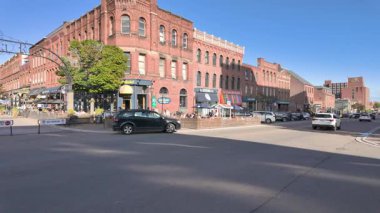 Charlottetown Canada, 7th September 2025: Slow motion footage of the town of Charlottetown which is the capital and largest city of the Canadian province of Prince Edward Island on a sunny day