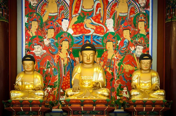 Rijen van Boeddha 's — Stockfoto