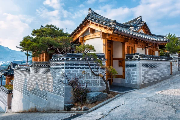 Bukchon hanok χωριό — Φωτογραφία Αρχείου