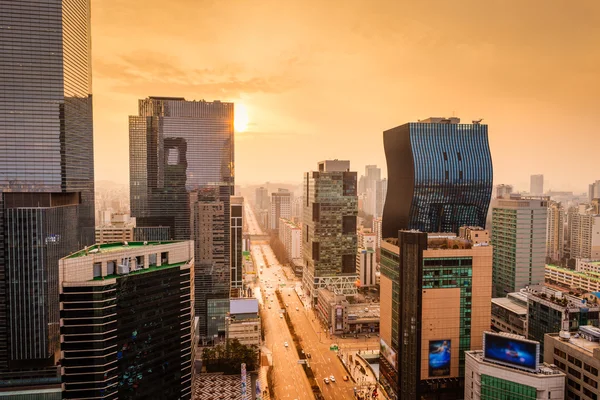 Gangnam trafik — Stok fotoğraf