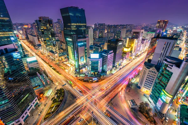 Gangnam трафіку — стокове фото