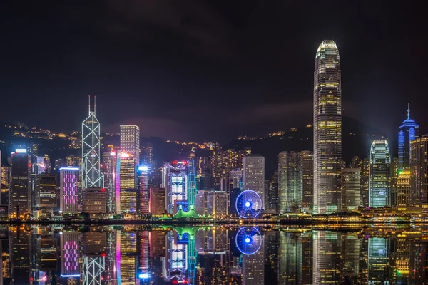 Hongkong bei Nacht — Stockfoto