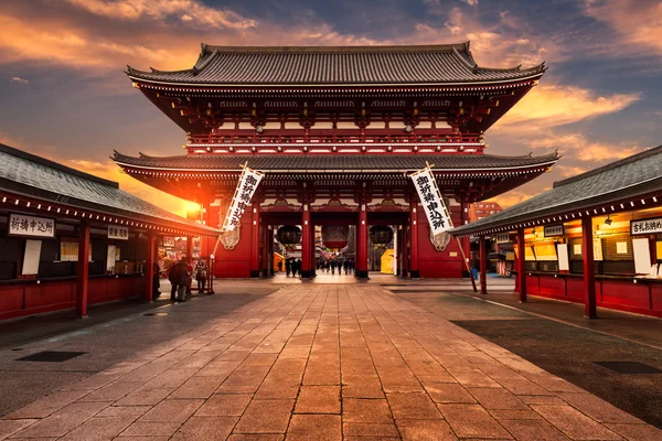 Anno nuovo a Tempio di Sensoji — Foto Stock