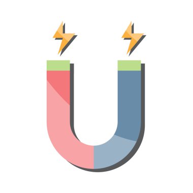 mıknatıs simge vektör çizim eps 10