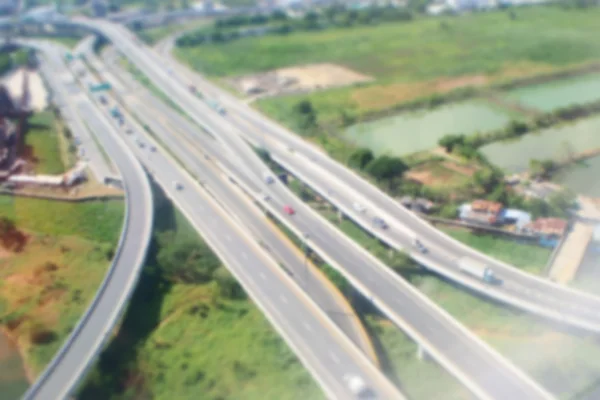 高速道路上からの眺めの抽象的な背景をぼかした写真 — ストック写真