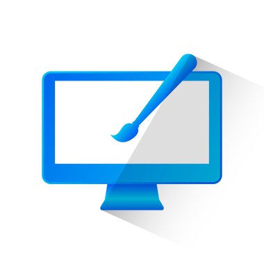 düz simgesi izole beyaz arka plan vektör çizim eps 10 üzerinde