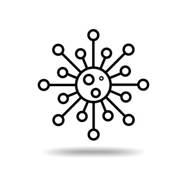 düz simgesi izole beyaz arka plan vektör çizim eps 10 üzerinde