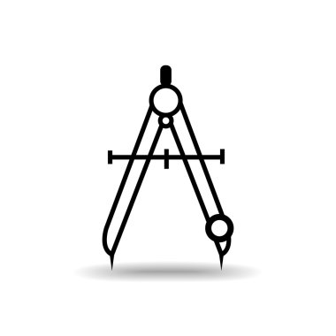 düz simgesi izole beyaz arka plan vektör çizim eps 10 üzerinde