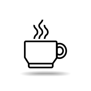 düz simgesi izole beyaz arka plan vektör çizim eps 10 üzerinde