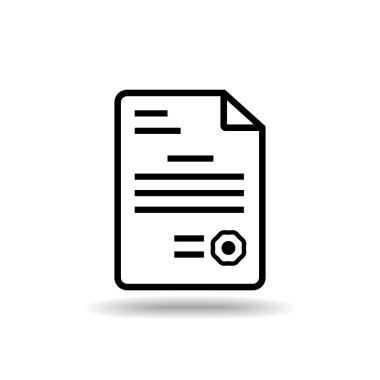 düz simgesi izole beyaz arka plan vektör çizim eps 10 üzerinde