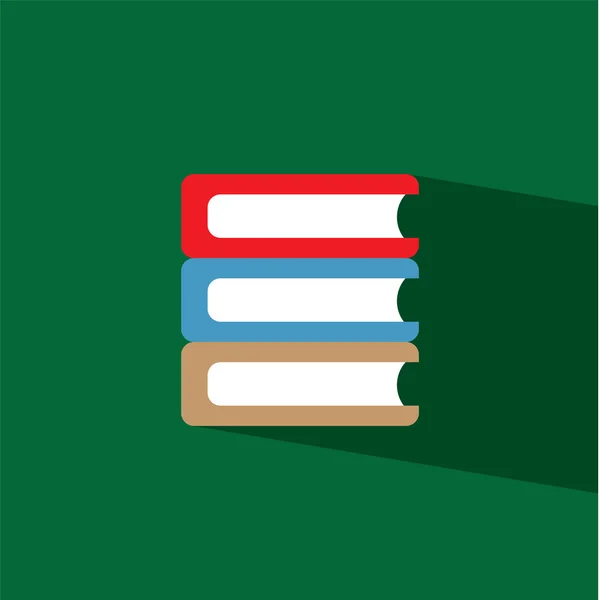 Libro plano icono vector ilustración eps10 — Vector de stock