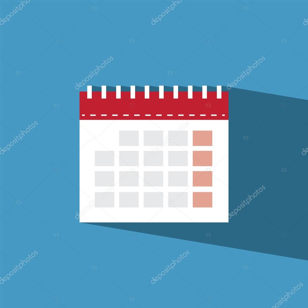 calendar flat icon  vector illustration eps10