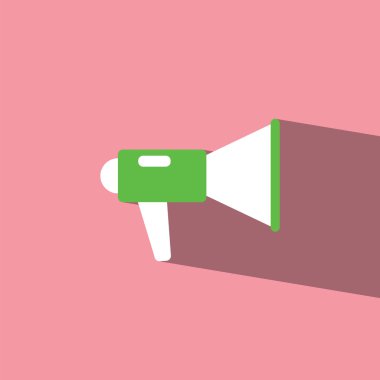 Amplifikatör düz simge vektör çizim eps10