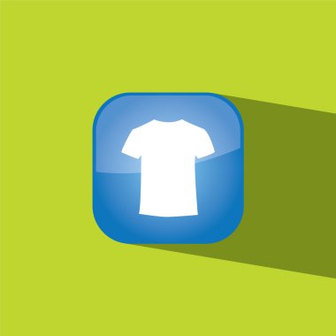 gömlek düğmesi simgesi düz vektör çizim eps10 