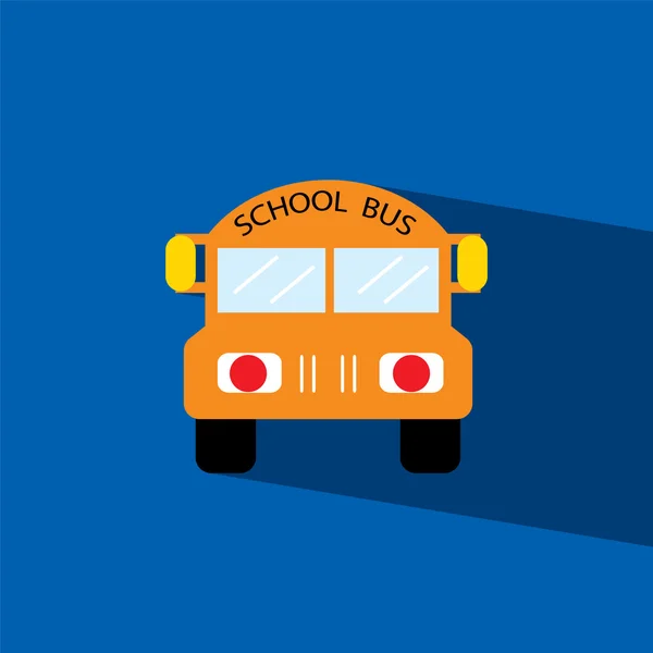 Σχολικό λεωφορείο επίπεδη εικόνα vector εικονογράφηση eps10 — Διανυσματικό Αρχείο