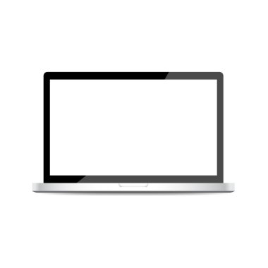 Beyaz arka plan ayrı tut moduyla vektör çizim eps 10 tarihinde bilgisayar notebook