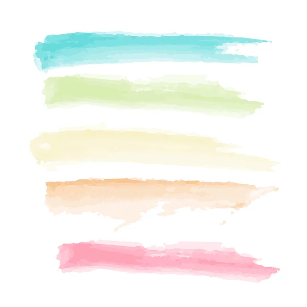 Pennello a colori su sfondo bianco isolare vettoriale illustrazione eps 10 — Vettoriale Stock