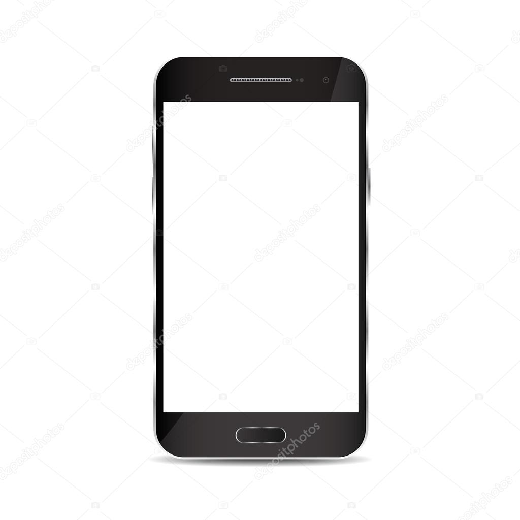 phone on white background isolate vector illustration eps 10