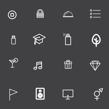 vektör anahat simgesini ayarla