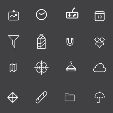 vektör anahat simgesini ayarla