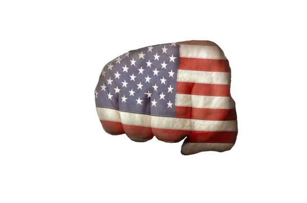 Pugno della bandiera americana USA — Foto Stock
