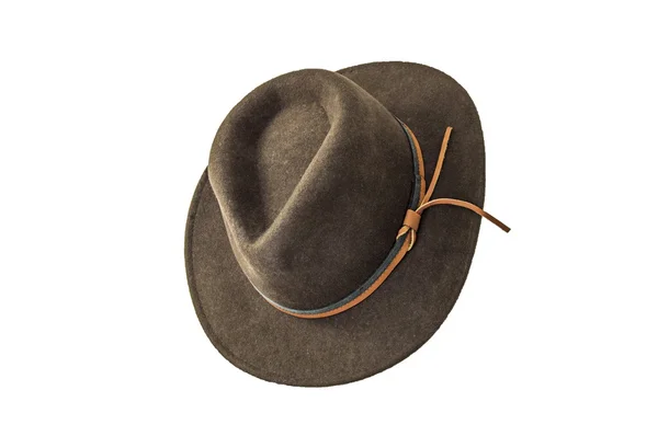Barna outback stílusú kalapot bontaná w — Stock Fotó
