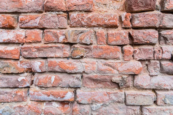 Morceau Vieux Mur Briques Ancien Bâtiment Une Verrerie Xixe Siècle — Photo