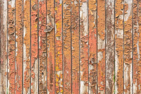 Surface Old Red Cracked Wood Plank Texture Vertical Boards — Stock Photo, Image