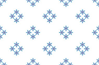 Beyaz arka planda rengarenk kar taneleri olan kusursuz kış deseni. Kumaş, tekstil duvar kağıtları, posterler, hediye ambalaj kağıtları için vektör çizimi. Noel vektör illüstrasyonu. 