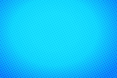 Pop Art Colory çizgi roman kapağı. Puantiyeli mavi arka plan. Çizgi film komik retro desen. Vektör yarım ton çizimi. Poster, kart, el ilanı için şablon tasarımı.