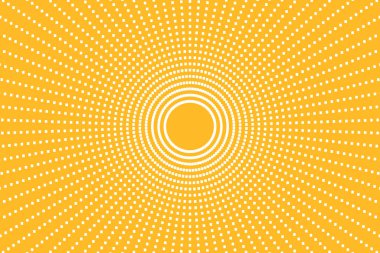 Pop Art Colory çizgi roman kapağı. Puantiyeli sarı arka plan. Çizgi film komik retro desenli striptiz maketi. Vektör yarım ton çizimi. 90 'lar tarzı. Poster, kart, el ilanı için şablon tasarımı.