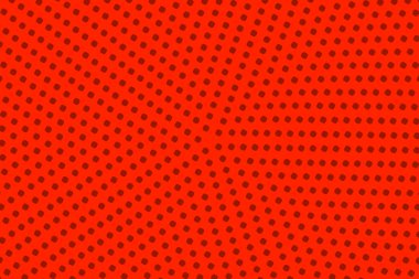 Pop Art Colory çizgi roman kapağı. Polka kırmızı ve siyah arkaplanı gösteriyor. Çizgi film komik retro desen. Vektör yarım ton çizimi. Poster, kart, el ilanı için şablon tasarımı.