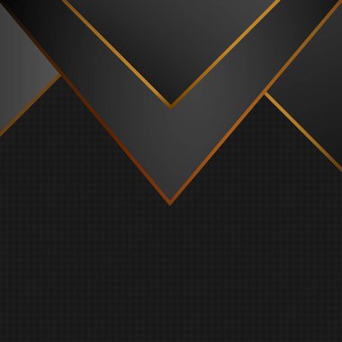 Soyut siyah ve altın arkaplan. Altın çizgiler. Lüks bir şekilde. Vektör geometrik desen kapak tasarımı, kitap tasarımı, poster, afiş, kapak, broşür, web sitesi.