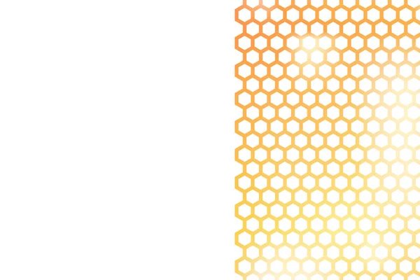 金黄色背景 蜂窝状 矢量图解 具有闪光效果的图案 模板纹理用于邀请函 公告等 涂鸦风格 — 图库矢量图片