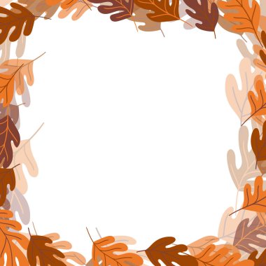 Beyaz arka planda renkli egzotik dalları olan çiçekli bir çerçeve. Tropik yapraklarla süslü bir sınır. Duvar kağıtları, posterler ve kart için vektör hisse senedi çizimi. Doodle tarzı. Boşluğu kopyala.