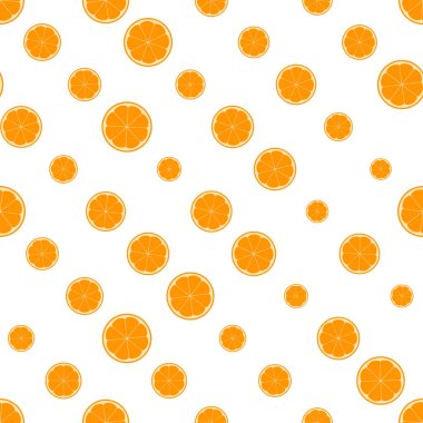 Portakallı ve limonlu yaz çizimi. Beyaz arka planda renkli meyveleri olan terzi desenleri. Yemek konsepti. Davetiye, poster, kart, kumaş, tekstil için şablon tasarımı