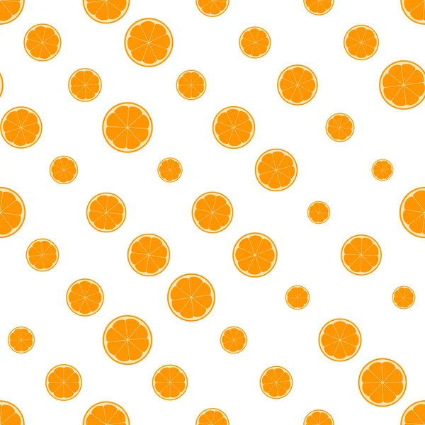 Portakallı ve limonlu yaz çizimi. Beyaz arka planda renkli meyveleri olan terzi desenleri. Yemek konsepti. Davetiye, poster, kart, kumaş, tekstil için şablon tasarımı — Stok Vektör