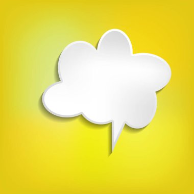 Renkli arkaplanda vektör komik konuşma balonu. Renkli afişler, boş kağıt şekiller. Sohbet için çizgi film düz çizimi. Şablon çerçevesi. El çizim biçimi, diyalog bulutu.