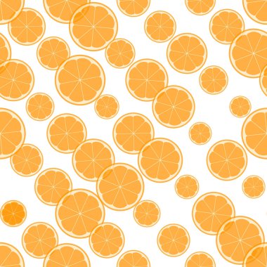 Portakallı ve limonlu yaz çizimi. Beyaz arka planda renkli meyveleri olan terzi desenleri. Yemek konsepti. Davetiye, poster, kart, kumaş, tekstil için şablon tasarımı.