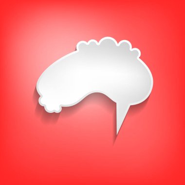 Renkli arkaplanda vektör komik konuşma balonu. Renkli afişler, boş kağıt şekiller. Sohbet için çizgi film düz çizimi. Şablon çerçevesi. El çizim biçimi, diyalog bulutu.