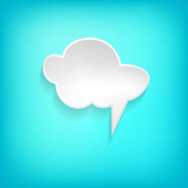 Renkli arkaplanda vektör komik konuşma balonu. Renkli afişler, boş kağıt şekiller. Sohbet için çizgi film düz çizimi. Şablon çerçevesi. El çizim biçimi, diyalog bulutu.