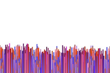 Dikey çizgilerle çizilmiş çok renkli tuval. Beyaz arka planda nakış süsü. Renkli iplik deseni. Vektör el yapımı grunge dokusu. Pankart, broşür, kartvizit ve davetiye için tasarım.